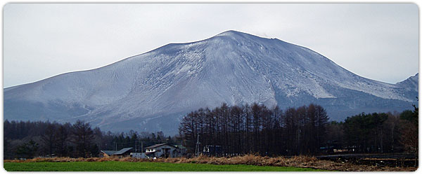 浅間山の雪