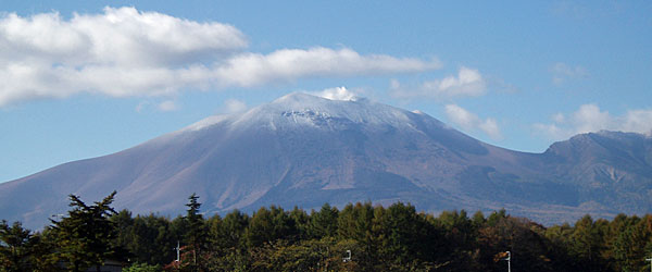 浅間山の雪